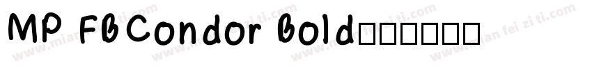 MP FBCondor Bold字体转换